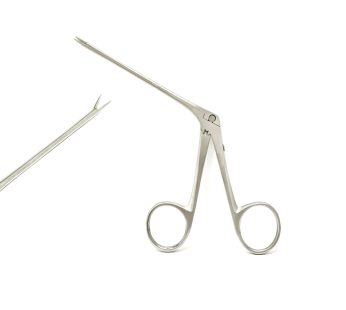 Dismountable Ear Polypus Forcep, Extra Delicate, Shaft Length 8cm, 0.4 x 7mm Point
