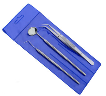 Untersuchung Set aus 4 Instrumente, Sonden Mundspiegel /griff / Pinzette
