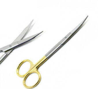 Goldman-Fox Curved Scissor , TC, Length = 13cm