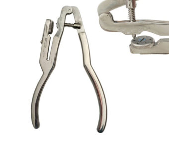 Ivory Rubber Dam Punch, Size = 17cm