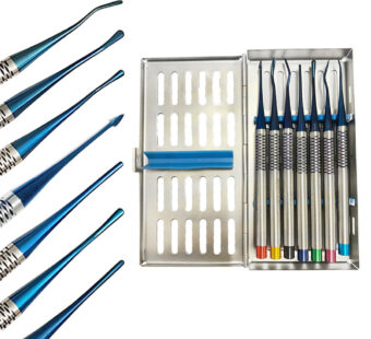 7 Blau Wurzelheber PDL Dental Instrumente Implantologie Luxieren Titan Chirurgie