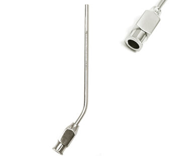 Saugrohr, kniegebogen, Luer,