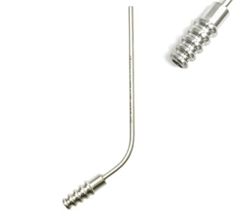 Saugrohr, zylindrisch, Luer, Kniegebogen