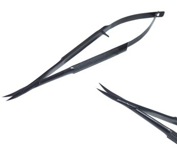Castroviejo Scissor Black Coated,Length = 14cm, Curved