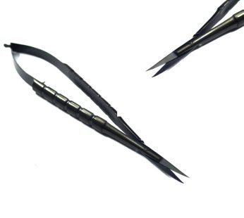 Castroviejo Scissor Black Coated,Length = 14.5cm, Curved