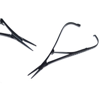 Mathieu Needle Holder Black Coated, Straight, 14cm