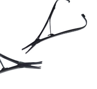 Mathieu Needle Holder Black Coated, Curved, 14cm