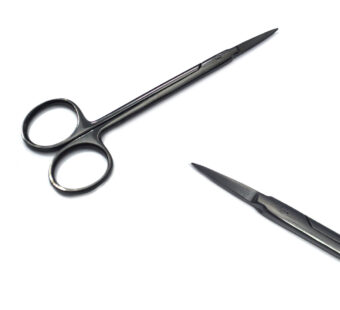 Martin Scissor Black Coated, Length = 12cm