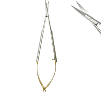 Castroviejo Scissor, Curved, TC, Length = 14cm