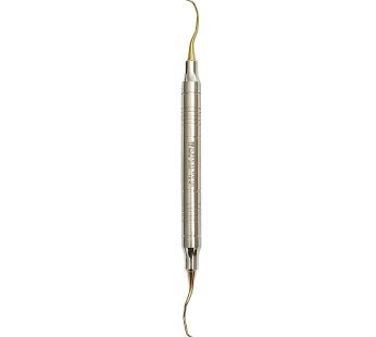 Gracey Curette, Anatomical Hollow Handle Ø 10mm, With Titanium Coating, 175mm, Fig 13-14